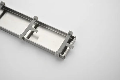 12 Inches Linear Shower Drain with Removable Cover, 304 Stainless Shower Drain Included Hair Strainer and Leveling Feet