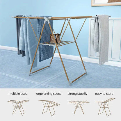 1pc, Clothes Drying Rack Foldable, Gullwing Drying Rack, Drying Rack Clothing for Indoor Outdoor, Easy to Fold