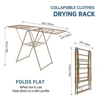 1pc, Clothes Drying Rack Foldable, Gullwing Drying Rack, Drying Rack Clothing for Indoor Outdoor, Easy to Fold