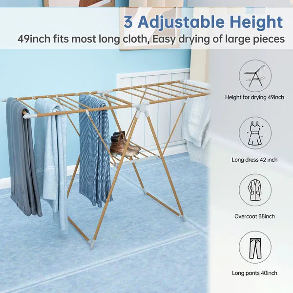 1pc, Clothes Drying Rack Foldable, Gullwing Drying Rack, Drying Rack Clothing for Indoor Outdoor, Easy to Fold