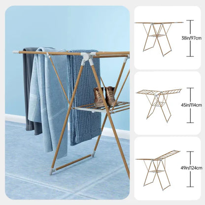 1pc, Clothes Drying Rack Foldable, Gullwing Drying Rack, Drying Rack Clothing for Indoor Outdoor, Easy to Fold