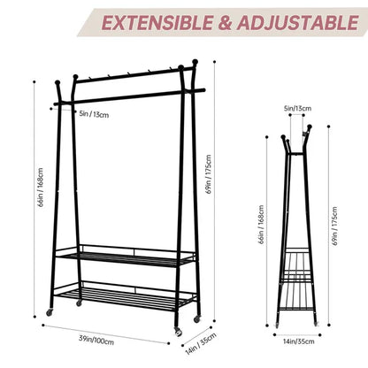 1pc, Free Standing Metal Towel Stand with Storage Shelf and Wheel for Extra Large Towel Blanket Drying, Metal Towel Drying Rack and Blanket Holder