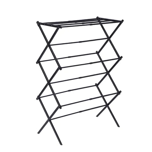 1set, Metal Clothes Rack, Pre Assembled Clothes Rack, Expandable Laundry Drying Rack, Towel Rack For Indoor And Outdoor Use