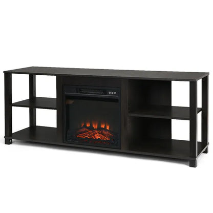 2-Tier TV Storage Cabinet Console with Adjustable Shelves