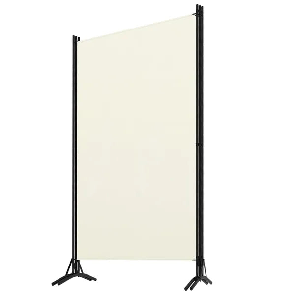 3-Panel Room Divider White 102.4"x70.9" Fabric