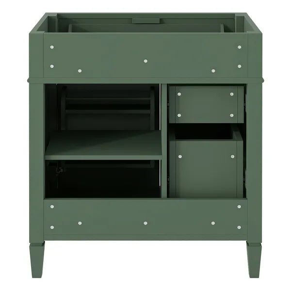 30'' Bathroom Vanity without Top Sink, Modern Bathroom Storage Cabinet with 2 Drawers and a Tip-out Drawer (NOT INCLUDE BASIN)