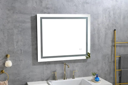 36*28 LED Mirror for Bathroom with Lights; Dimmable; Anti-Fog; Lighted Bathroom Mirror with Smart Touch Button; Memory Function