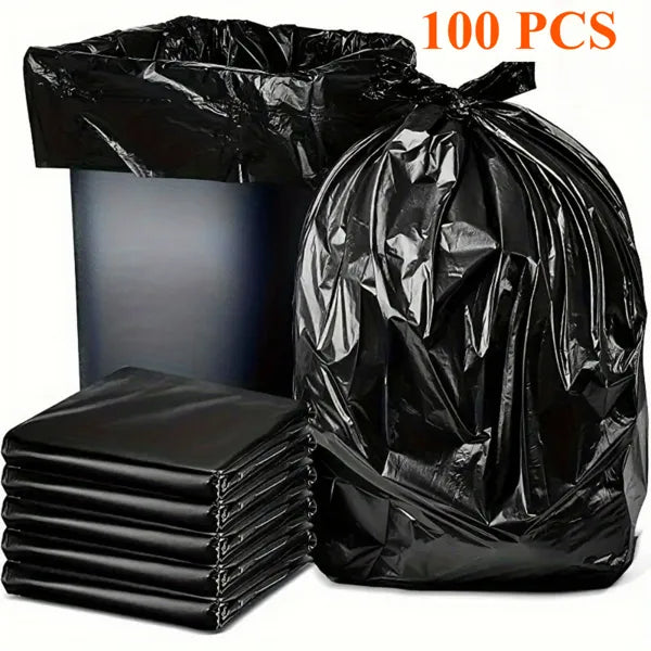 40 Gallon Trash Bags Heavy Duty, (100PCS) 1.9MIL Trash Bags Large Black Trash Bags 35in*39.4in Garbage Bags for Lawn, Leaf, and Commercial