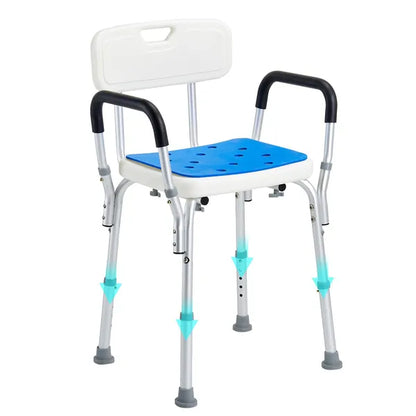 400lbs Shower Chair Bath Stool Seat Height Adjustable for Bathtub Shower