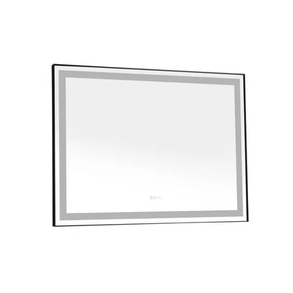 48*36 LED Lighted Bathroom Wall Mounted Mirror with High Lumen+Anti-Fog Separately Control