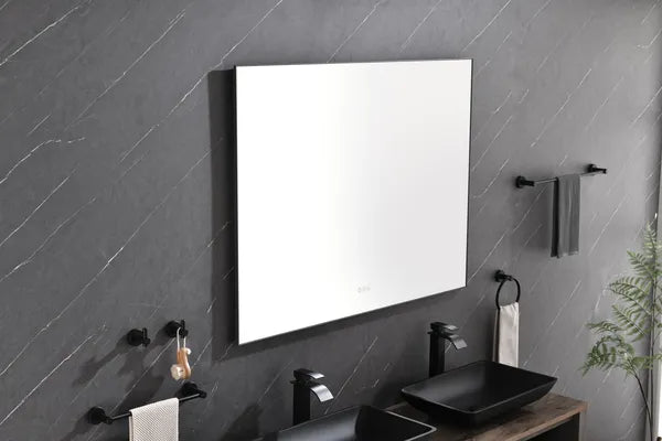 48x 36Inch LED Mirror Bathroom Vanity Mirror with Back Light;  Wall Mount Anti-Fog Memory Large Adjustable Vanity Mirror