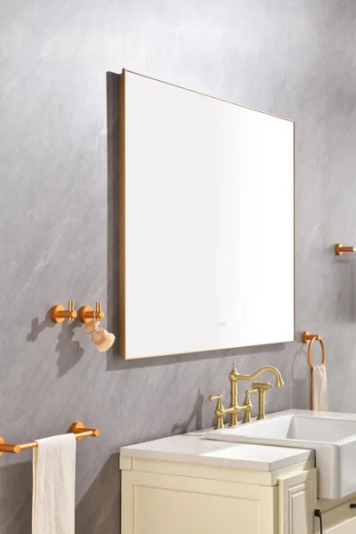 48x 36Inch LED Mirror Bathroom Vanity Mirror with Back Light;  Wall Mount Anti-Fog Memory Large Adjustable Vanity Mirror