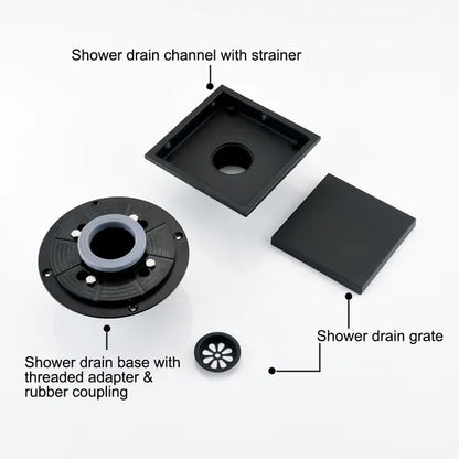 6 Inch Square Shower Floor Drain