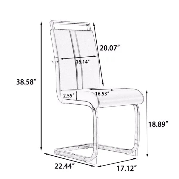 62.4" extendable 78.15" dining Table Set for 6-8 Person for Dining Room, 8 C-shaped Tube Soft padded armless dining chair and Very large Dining Room Table Kitchen Table Chair Set with metal Legs