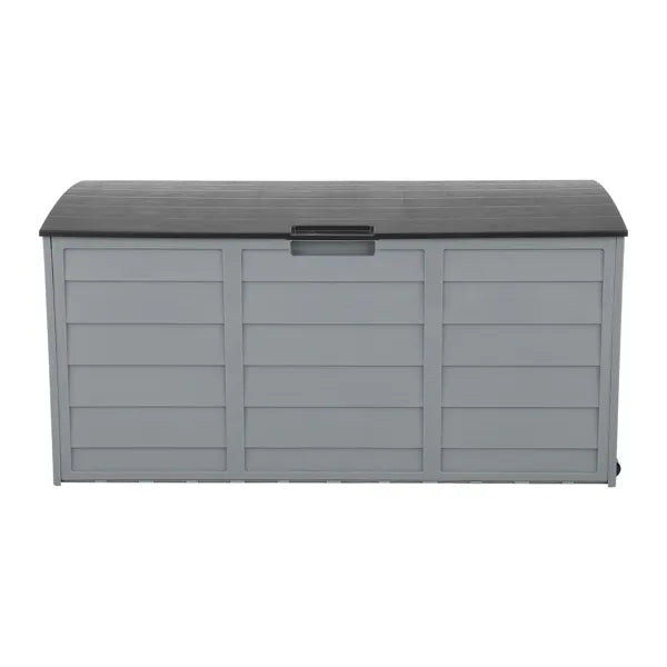 75gal 260L Outdoor Garden Plastic Storage Deck Box Chest Tools Cushions Toys Lockable Seat