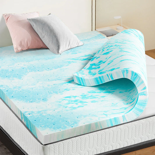 Gel Memory Foam Mattress Topper Full Size Cooling Topper Full