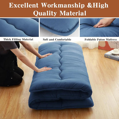 Japanese Floor Mattress Futon Mattress,Thick Tatami Mat Sleeping Pad