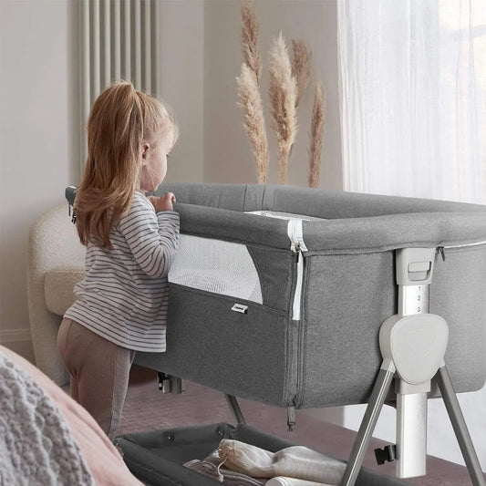 Baby Bassinet, Beside Sleeper for Baby Easy Folding Bedside Bassinet