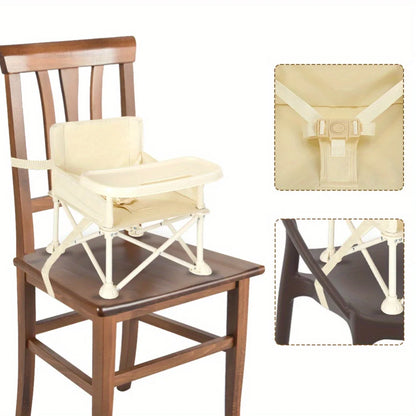 Stylish and Durable High Chair with Adjustable Footrest and Detachable C