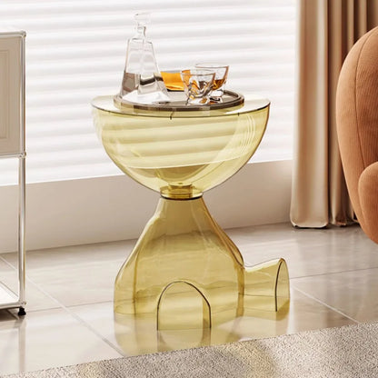 Transparent Advanced Small flat head coffee table cream style, home