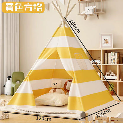 1.35M Tent for Kids Indoor Household Portable Folding Princess Wigwam