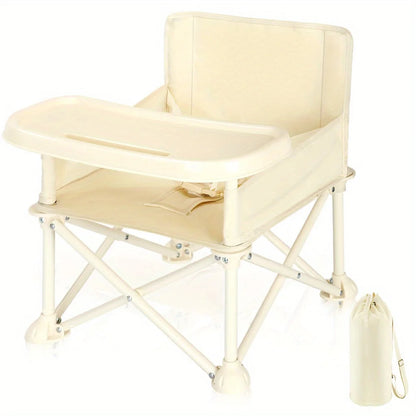 Stylish and Durable High Chair with Adjustable Footrest and Detachable C