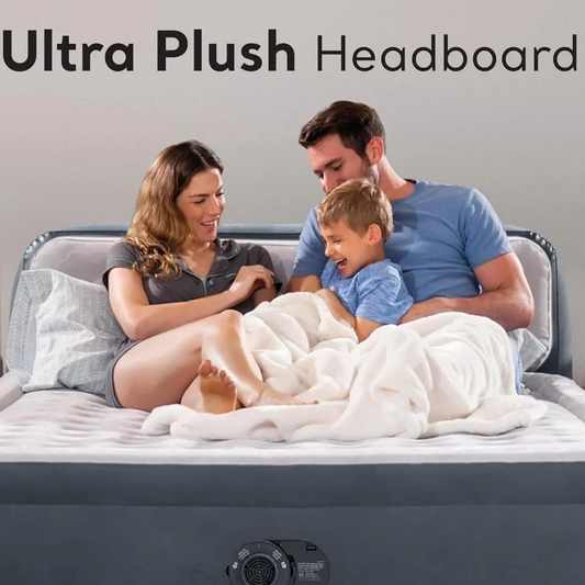 64447ED Dura-Beam Deluxe Ultra Plush Air Mattress with Headboard: