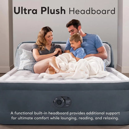 64447ED Dura-Beam Deluxe Ultra Plush Air Mattress with Headboard: