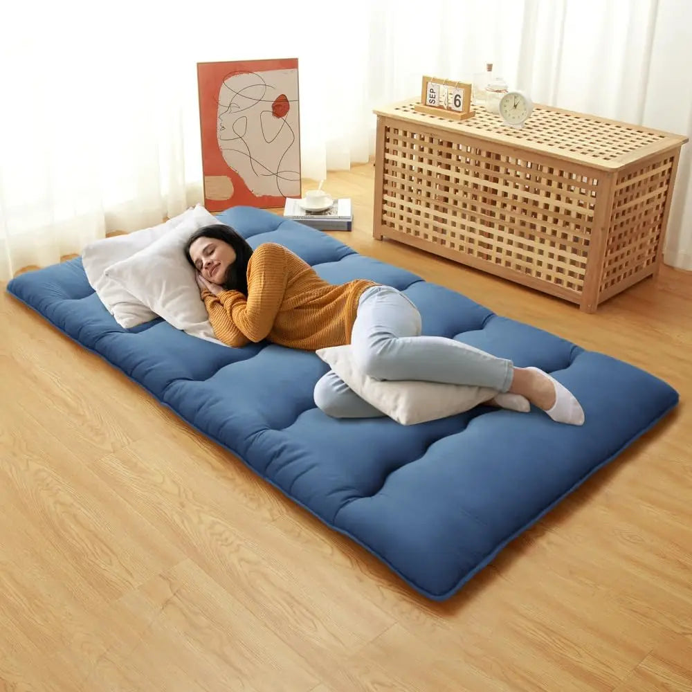 Japanese Floor Mattress Futon Mattress,Thick Tatami Mat Sleeping Pad