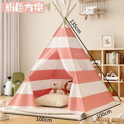 1.35M Tent for Kids Indoor Household Portable Folding Princess Wigwam