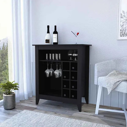 Bar Cabinet Castle, Living Room, Black