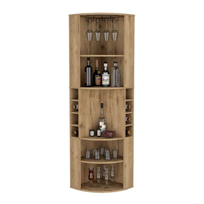 Bar Cabinet Jansen, Living Room, Macadamia