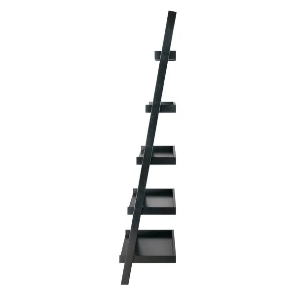 Bellamy 5-Tier Leaning Shelf; Black