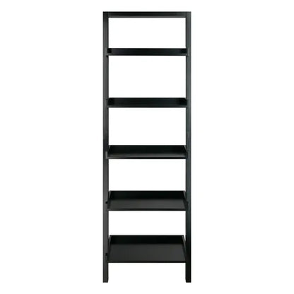 Bellamy 5-Tier Leaning Shelf; Black