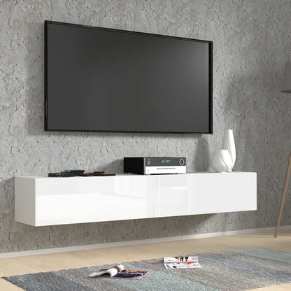 Bingo 180 TV Stand / 70,94 in / white matt / white gloss