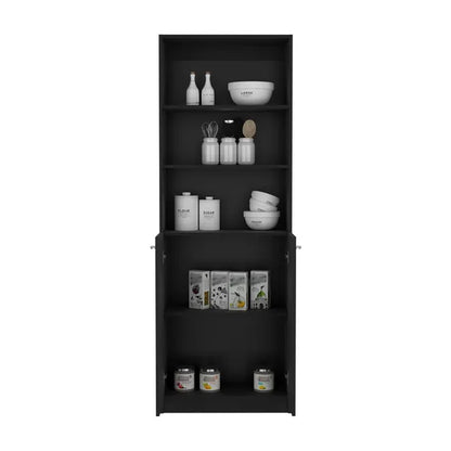 Bookcase Dual-Door Benzoni, Office, Black