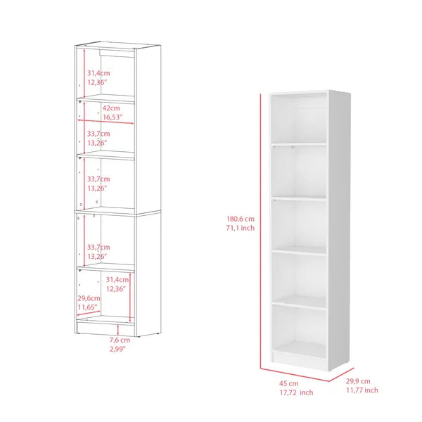 Bookcase XS Benzoni, Office, White