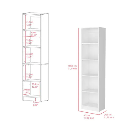 Bookcase XS Benzoni, Office, White