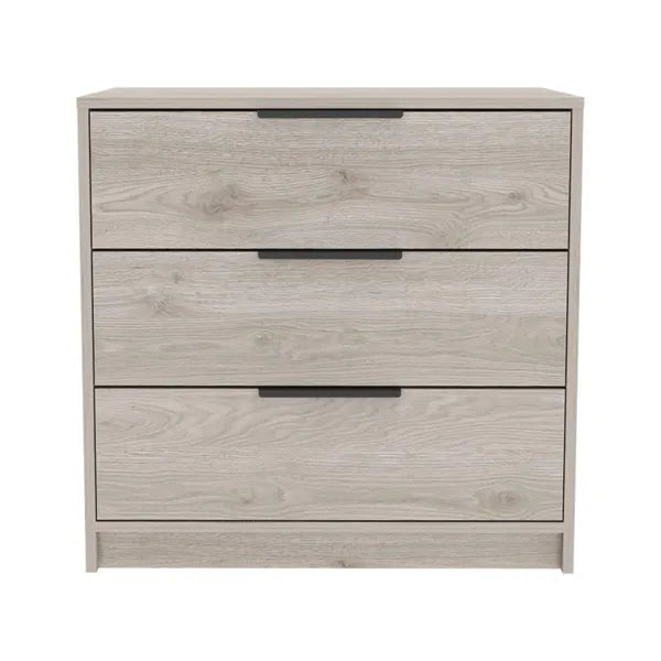 Cannon 3-Drawer Rectangle Dresser Light Grey