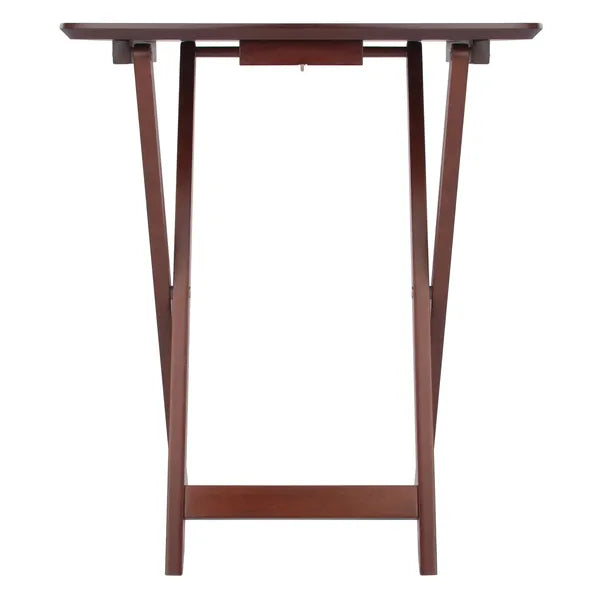 Darlene 2-Pc Snack Table Set; Walnut