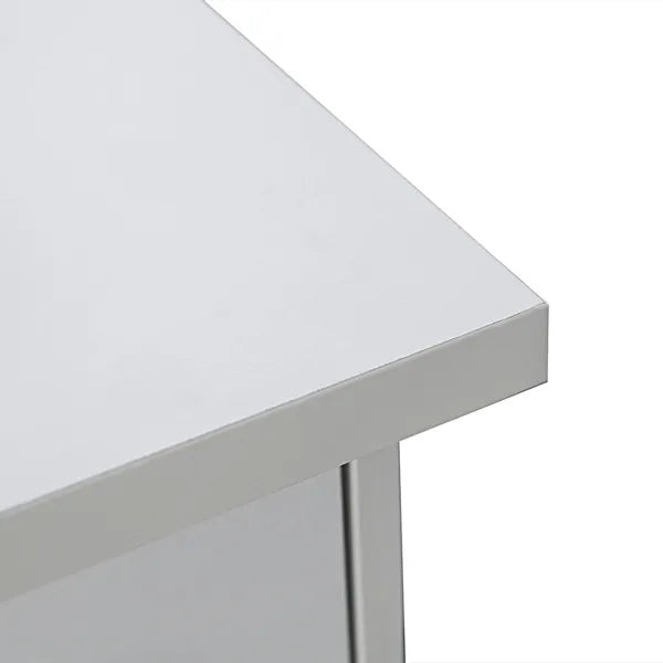 Double Edged Manicure Nail Table with Drawer White