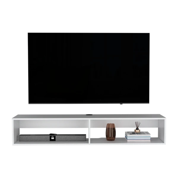 Floating Tv Stand Moore, Living Room, White