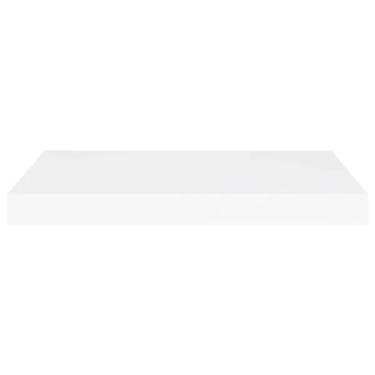 Floating Wall Shelves 2 pcs White 23.6"x9.3"x1.5" MDF