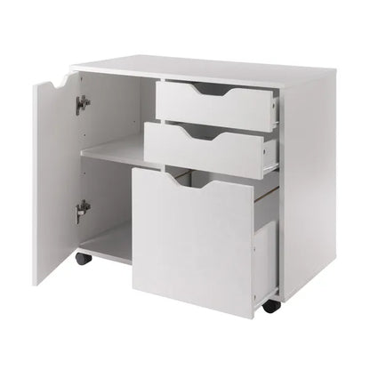 Halifax Wide Storage Cabinet; 2-Drawer; Filing Cabinet; White