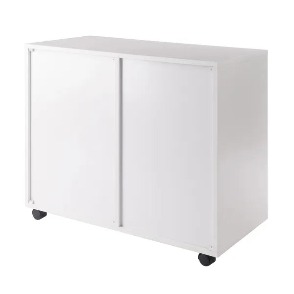 Halifax Wide Storage Cabinet; 2-Drawer; Filing Cabinet; White