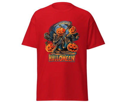 Halloween angel of death pumpkin classic Blackt-shirt unisex merchyprint size Medium