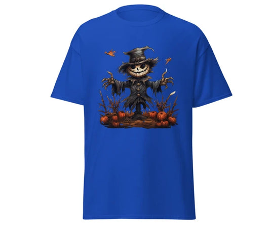 Halloween scarecrow fashion orange t-shirt merchyprint, size Medium