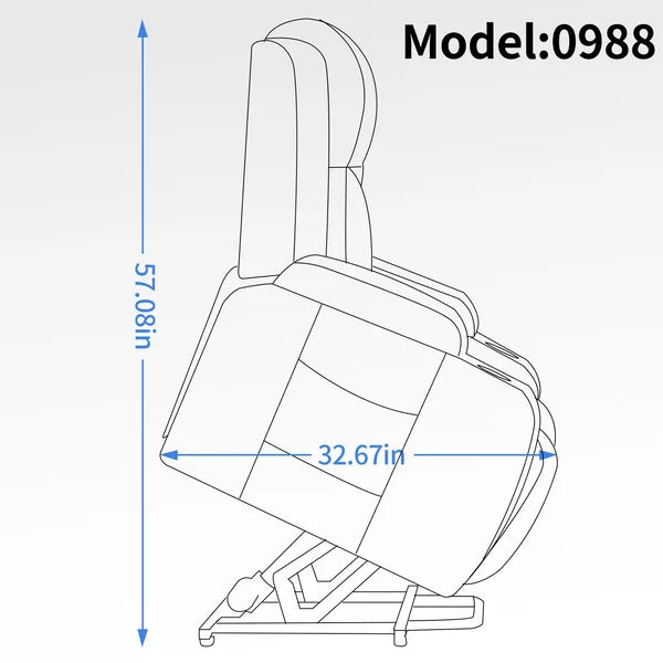 Infinite Position Single Motor Up to 350 LBS Power Lift Recliner Chair for Elderly, Heavy Duty Motion Mechanism with 8-Point Vibration Massage and Lumbar Heating, USB Charging Port, Cup Holders, Brown