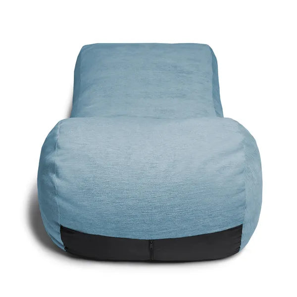 Jaxx Arlo Chaise Lounge Bean Bag Chair - Premium Chenille, Turquoise