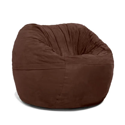 Jaxx Saxx 3 Foot Round Bean Bag w/ Removable Cover, Chocolate